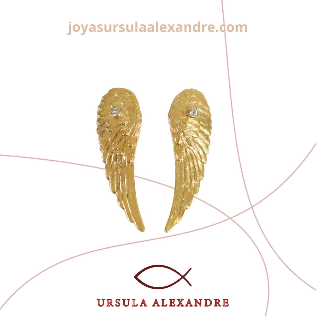 Aretes Rígidos Alas de Ángel